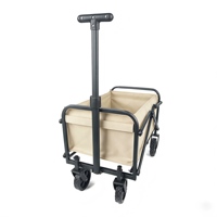 Chariot pliable pour enfants avec poignée télescopique pour jardin, plage, camping, poussette jouet