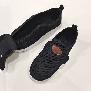 Primavera Verano malla transpirable suela de goma superior ligero Pie diabético ensanchamiento engorde hinchados zapatos de personas mayores - Product Image 1
