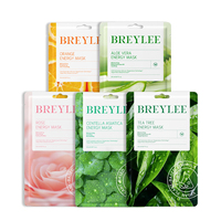 Série de masques végétaux Breylee, cosmétiques en marque privée, masque facial au collagène pour femmes, nettoyage en profondeur