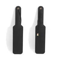 Fouet de Punition Léger en Cuir PU Noir de Haute Qualité, Style Minimaliste, pour Entraînement de Couple Adulte SM, Accessoire Alternatif