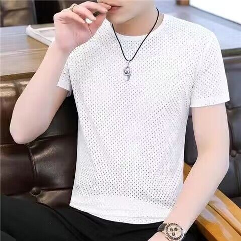 Mesh manches courtes blanc