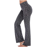 Dropshipping Nouveau Meilleure vente Leggings taille haute Femmes Couleur unie Serré Running Fitness Sports Yoga Pantalon évasé