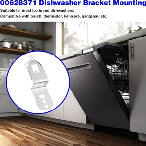 ขายึดเครื่องล้างจาน 00628371 สแตนเลสสำหรับชิ้นส่วนทดแทนขายึดด้านข้างเครื่องล้างจานบ๊อช - Product Image 2