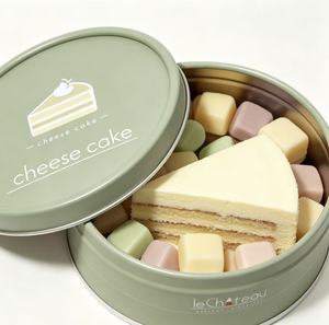 Eco Friendly Kraft Paper Canister, Food Grade Round <b>Cardboard</b> <b>Tube</b> Box for Cheesecake, Candy,Baking Dessert & Bakery Gift - Product Image 2