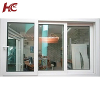 Conception de gril standard à l'extérieur de la fenêtre coulissante UPVC/PVCFenêtre coulissante pour la cuisine