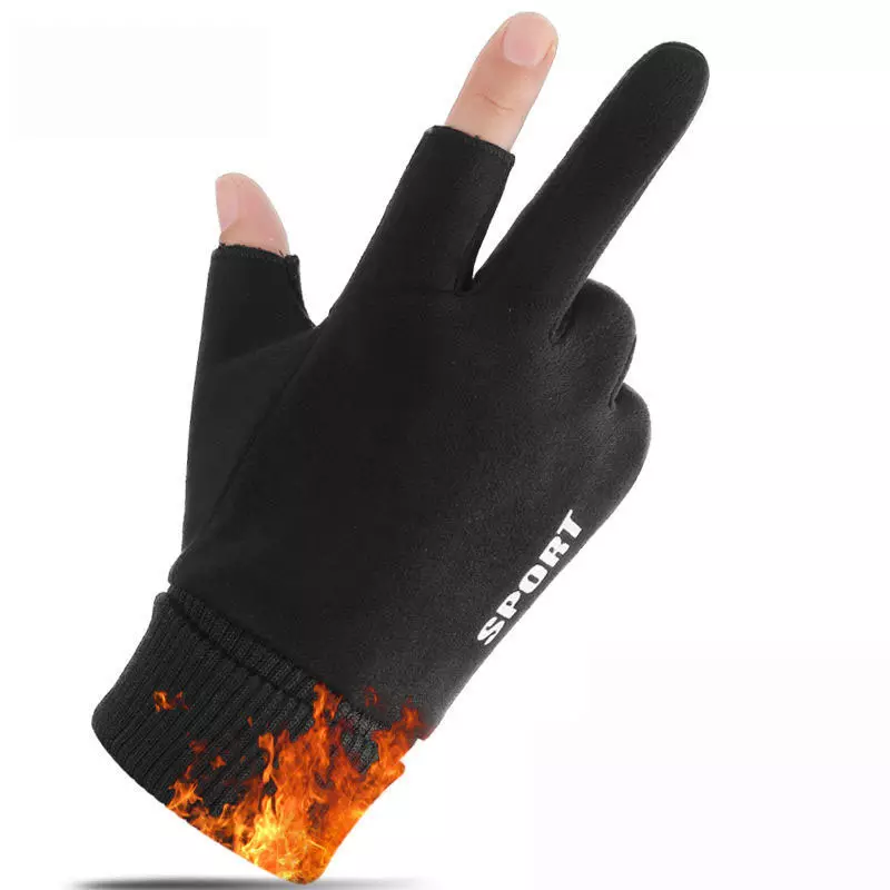 Зимние флисовые теплые мотоциклетные перчатки с сенсорным экраном для бега