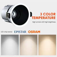 Ushine Anti-éblouissement Design Store Home Hotel Office Round 5W 10W 15W Spot LED encastré au plafond