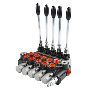 Vanne de commande directionnelle intégrée multi-voies Weituo Hydraulics P40-5 à inversion de direction, simple action, norme nationale - Product Image 1