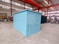 Conteneur de stockage mobile en acier industriel de 12 pieds pour le transport à plat pour l'entrepôt, le garage et le hangar.
