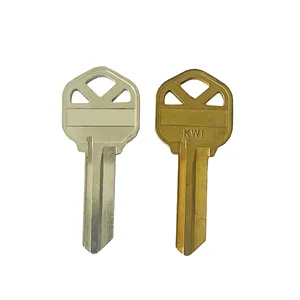 黄铜门锁钥匙主钥匙圆筒KW SC镀镍空白钥匙