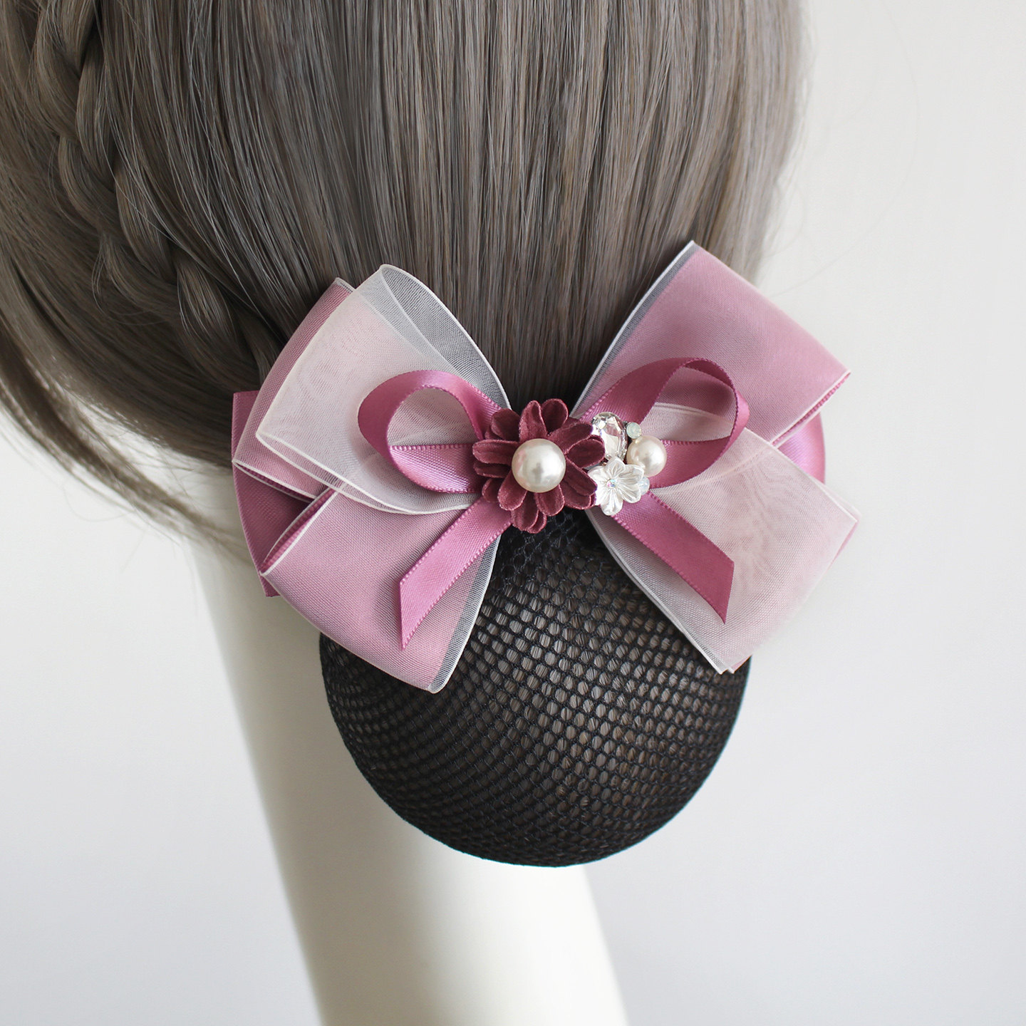 Flower shadow butterfly rhyme-rose red-fine mesh