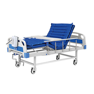 <span class=keywords><strong>Lit</strong></span> d'hôpital manuel multifonctionnel à double manivelle pour soins infirmiers et patients, avec matelas en éponge médical - Product Image 3
