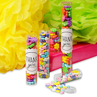 Emballage en plastique à impression personnalisée, pour bonbons, avec Tube transparent en acétate