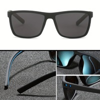 Lunettes de soleil polarisées UV400 pour hommes, idéales pour le cyclisme, la pêche et la conduite en extérieur, avec verres TAC 565 et branches à ressort, monture complète