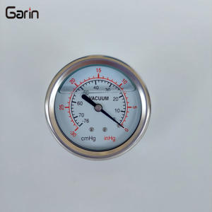 เกจวัดความดันสุญญากาศแบบเติมของเหลวตัวเรือนสเตนเลสสตีลมี1/4มม. 63มม. พร้อมตัวยึดรูปตัวยู - Product Image 3