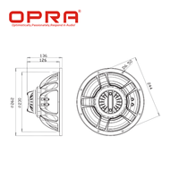 Haut-parleur coaxial OPRA CD10E450 10 pouces 300W Nominaux 600W Max 97dB à source ponctuelle en néodyme pour audio haute résolution et moniteur de scène PA