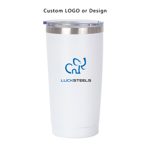 20oz 600ml tumbler stainless steel beer mug <b>double</b> <b>wall</b> with lid Leak-proof brief stainless steel beer mug insulated tumbler - Product Image 3