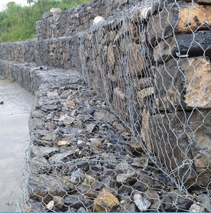 Chất lượng cao và giá thấp gabion Giỏ dây lưới, nhúng nóng mạ kẽm lục giác dây kim loại lưới, gabion hàng rào tường - Product Image 1