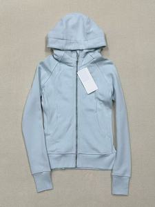 Giacca Yoga attillata sportiva dello stesso stile Lulu, maglione da <span class=keywords><strong>donna</strong></span> <span class=keywords><strong>con</strong></span> <span class=keywords><strong>cappuccio</strong></span> termico autunno/inverno nuovo arrivo - Product Image 4