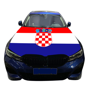 Housse de capot de <span class=keywords><strong>voiture</strong></span> en gros 120x150cm avec drapeau de la Croatie, abordable, résistante à l'usure et durable - Product Image 3