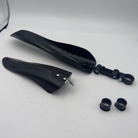 Garde-boue de vélo en plastique noir réglable pour VTT et vélos de route, accessoires de garde-boue durables de haute qualité fabriqués en Chine
