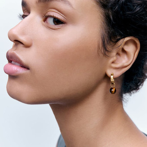 Siren <span class=keywords><strong>Muse</strong></span> Wave Boucles d'oreilles à clipser en argent sterling 925 de luxe minimaliste pour femmes et filles Boucles d'oreilles en plaqué or - Product Image 6