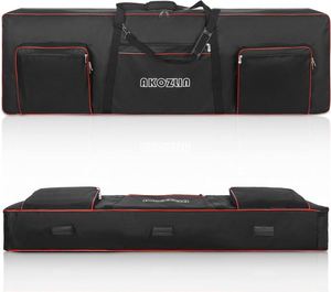 Étui pour clavier gratuit, sac de transport pour clavier de piano durable et entièrement rembourré de 10 mm avec sangle réglable - Product Image 1