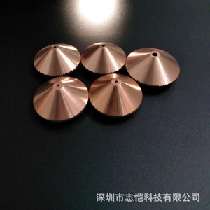 Laser Cutting Nozzle <b>28mm</b> Diameter 15mm Height Copper Plated For Fiber Laser 1064Nm High Accuracy - Product Image 3
