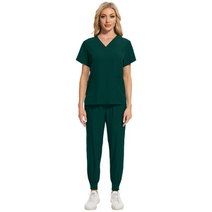Ice Quick Dry Nursing Doctor Clínica dental Salón de belleza SPA Operación Scrub Hospital Uniforme Mujeres Jogger Pant Scrubs - Product Image 3