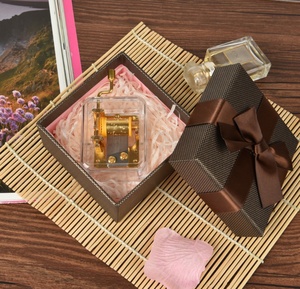 Caja de Música Miniatura Bañada en Oro de 24K Ever Bright, Caja de Música de Metal con Manivela, Regalos Creativos para Niños, Decoración del Hogar, Duración del Sonido de 30 Segundos - Product Image 2