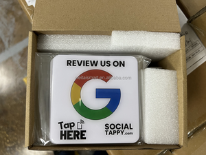 13.56MHz không thấm nước Acrylic Sticker Google xã hội phương tiện truyền thông xem xét NFC Google NFC tấm dán NFC bảng nhãn dán sản xuất - Product Image 6