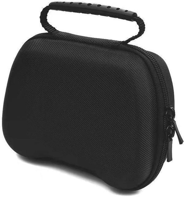 Large Space Hard Shell Portable Zipper EVA Case for Game Controllers Dustproof Shockproof Easy Carry Casual Black Switch Durable