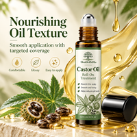 Traitement roll-on à l'huile de ricin en marque blanche pour cheveux, cuir chevelu, sourcils, peau, ongles, cuticules – Hydratant et nourrissant – OEM ODM Logo personnalisé