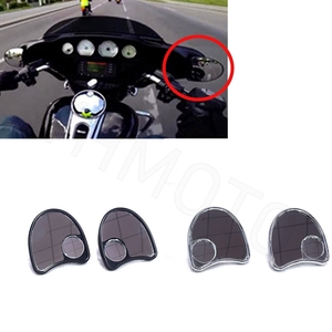 Rétroviseurs Moto Chromés Pour Harley Davidson - Montage Guidon, Réglables 360°, Pour Dyna, Sportster, Road King