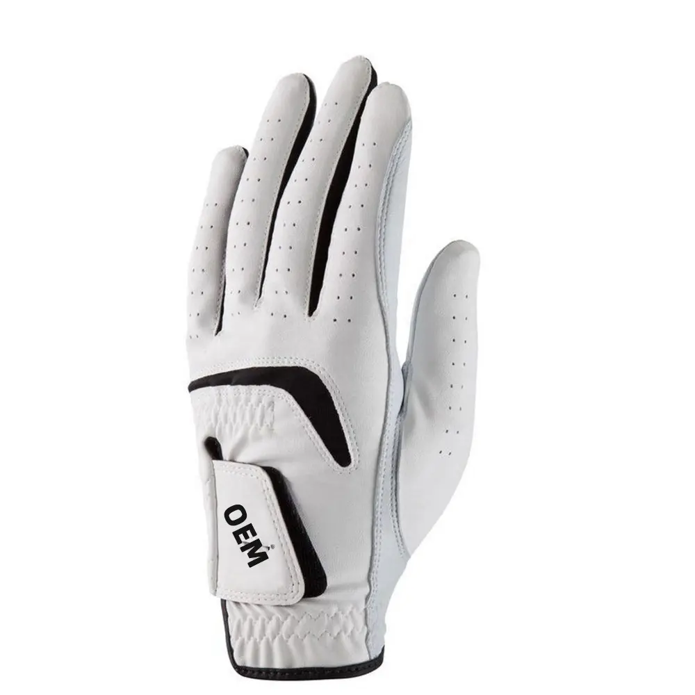 Eastinear OEM ODM premium men's golf Glove Genuine Leather Left Golf Easy Grip Light Full Leather Anti slip Softess Golf Gloves