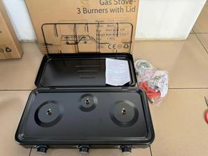 Cuisinière à <span class=keywords><strong>gaz</strong></span> portable de style européen à trois brûleurs, adaptée à une utilisation en camping-car, en extérieur et dans les hôtels - Product Image 5