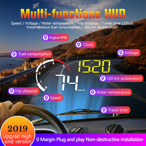 12V HUD OBD2 Head up Display M10 KM/h & MPH peringatan Digital <span class=keywords><strong>Alarm</strong></span> Display kaca depan proyektor <span class=keywords><strong>Alarm</strong></span> keamanan untuk mobil - Product Image 4