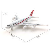LASIVE TOYS Pullback Diecast Avion en alliage de voiture jouet Modèle de simulation de véhicule militaire Avion de passagers et avion de chasse