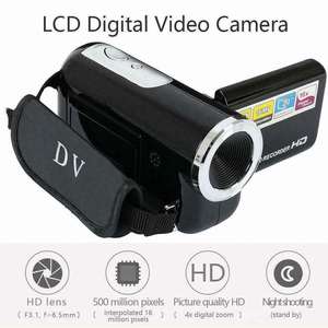 Cámara de Vlog 1080P Full HD de 16 Millones de Píxeles, Videocámara DV con Pantalla, Zoom de 16X para Grabación Nocturna, Cámara de Video Digital para YouTube D100 D90 - Product Image 6