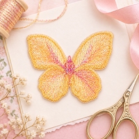 Patch brodé papillon irisé, applique scintillante monocouche pour vêtements, sacs, chapeaux, loisirs créatifs et décorations de couture