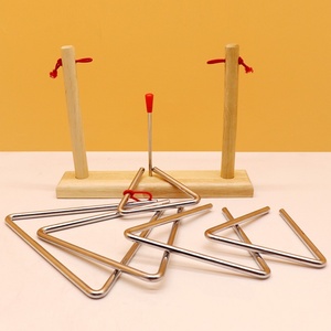 Triangle à sonnerie de 10 pouces en gros pour performance musicale, instrument durable pour enfants, accessoire de musique pour jeunes. - Product Image 2
