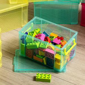Cung Cấp Lưu Trữ Hộp Nhựa Trong Suốt Stackable Lưu Trữ Hộp Đồ Chơi Lưu Trữ Hộp Với Khóa Và Nắp - Product Image 5