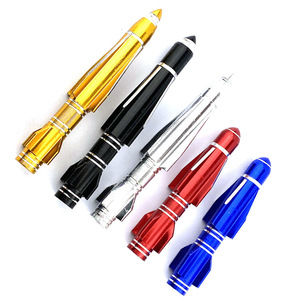 Aluminum Alloy Rocket Shaped Valve <b>Cap</b> Colorful <b>Car</b> Tire <b>Dust</b> Cover Universal Fit - Product Image 3