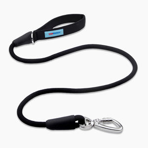Schwarzes Hunde geschirr halsband und Leinen-Set Verstellbare atmungsaktive weiche Materialien mit individuellem Patch und reflektieren den Nähten - Product Image 6