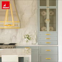 Allandgroup Franch, armoires et comptoirs modernes de luxe, armoires de cuisine murales en marbre personnalisées avec portes doubles pour la cuisine