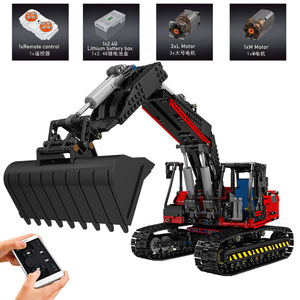 17032 Serie de Vehículos de Ingeniería Mecánica, Excavadora Eléctrica con Control Remoto por APP, Bloques de Construcción, Modelo de Juguete - Product Image 5
