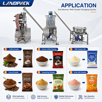 Machine d'emballage automatique simple VFFS pour sachets de poudre d'épices, de masala, de lait, de piment et de café moulu instantané