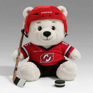Tùy Chỉnh Gấu Bắc Cực Hockey Linh Vật Đồ Chơi Sang Trọng Thú Nhồi Bông Cho Thể Thao Tổ Chức Sự Kiện Lưu Niệm Fan Quà Tặng Và Đội Khuyến Mãi - Product Image 3