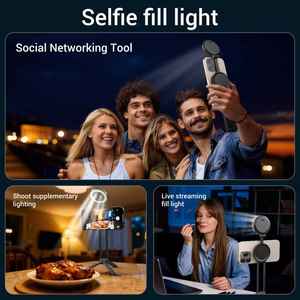 Support de trépied pour anneau lumineux LED, support de téléphone pour <span class=keywords><strong>iPhone</strong></span>, selfie, maquillage, cils, tatouage, studio photo, enregistrement vidéo, éclairage photographique - Product Image 6