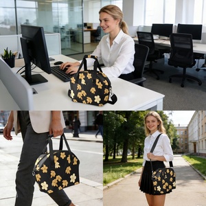 Hawaiian Custom Lunch <b>Bag</b> With Zipper Reusable Quilted Polyester Insulated Cool Tote <b>Bags</b> for Work School Picnic Bento Organizer - Product Image 5